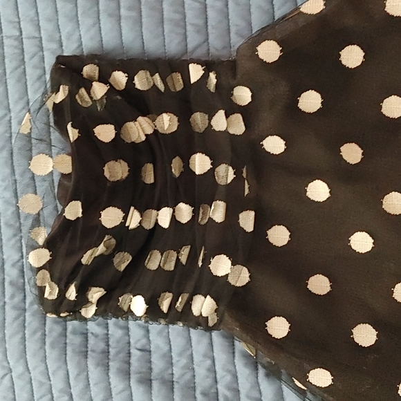 Black and white polka dot strapless size 2 BCBG party dress - Picture 1 of 6